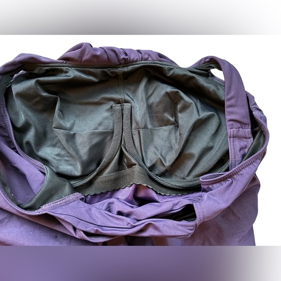 Lands End One Piece Carmella Swimsuit Sz 20W Purple Tummy Control Slender Suit - Picture 5 of 9